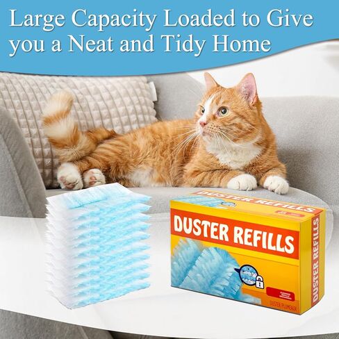 40 Count Electrostatic Duster Replists Head for Swiffer Dusters ، duges غير المتاح غير المعروضة لتنظيف المنزل ، الستائر ، المشجعين ، الزوايا (DUST) فقط) in Saudi Arabia
