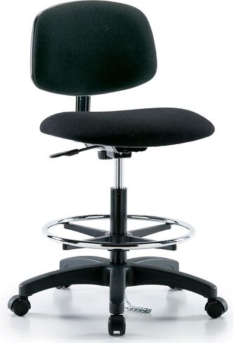 E-Com 695535 Interion ESD Fabric Black Stool in Saudi Arabia