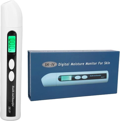 Facial Skin Tester Digital LED Display Skin Analyzer Biosensing Technology Pen Type Design for Home Travel Beauty Salon ABS Material in Saudi Arabia