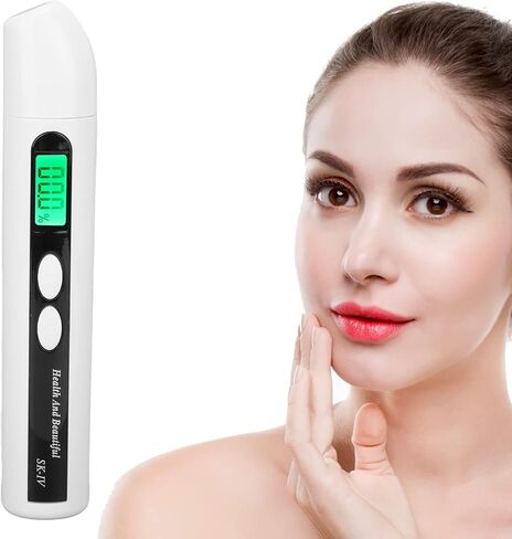 Facial Skin Tester Digital LED Display Skin Analyzer Biosensing Technology Pen Type Design for Home Travel Beauty Salon ABS Material in Saudi Arabia