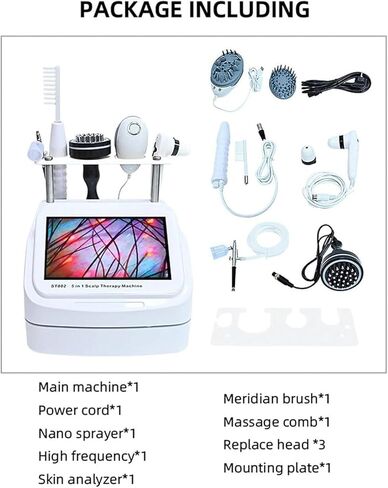 10in Skin Diagnosis Hair Analyzer, Scalp Hair Follicle Detector, with 5 Handles, Hair Analyzer for Home Salon Spa(10in) in Saudi Arabia