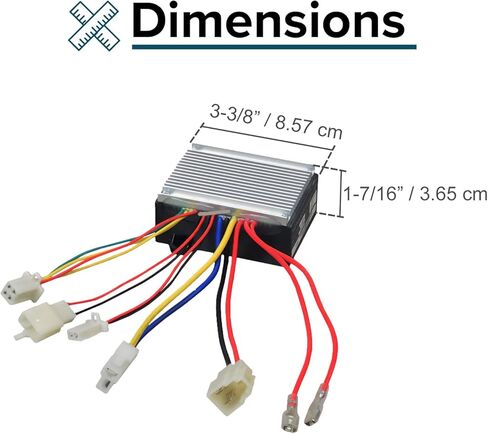 AlveyTech ZK2430-D-FS 4-Wire Controller for The Razor E300/E325 (Ver 20+) - Versions 20+ Only, Replacement Control Module for Electric Scooter/Bike, Motor Speed Control with 4-Wire Throttle Connector in Saudi Arabia
