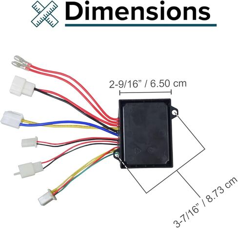 AlveyTech ZK2430-D-FS 4-Wire Controller for The Razor E300/E325 (Ver 20+) - Versions 20+ Only, Replacement Control Module for Electric Scooter/Bike, Motor Speed Control with 4-Wire Throttle Connector in Saudi Arabia
