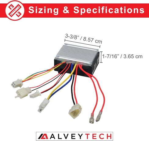 AlveyTech ZK2430-D-FS 4-Wire Controller for The Razor E300/E325 (Ver 20+) - Versions 20+ Only, Replacement Control Module for Electric Scooter/Bike, Motor Speed Control with 4-Wire Throttle Connector in Saudi Arabia