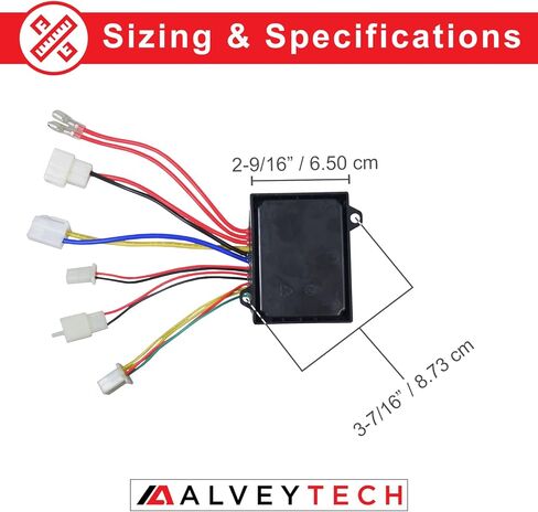 AlveyTech ZK2430-D-FS 4-Wire Controller for The Razor E300/E325 (Ver 20+) - Versions 20+ Only, Replacement Control Module for Electric Scooter/Bike, Motor Speed Control with 4-Wire Throttle Connector in Saudi Arabia