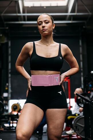 Breaking Limits Pink Lifting Belt - Weight Lifting Belt Women & Men - Squat Belt for Gym, Workout, Weightlifting, Powerlifting, Deadlifts - Cinturones para Hombre Gym - Woman Lifting Belts in Kuwait