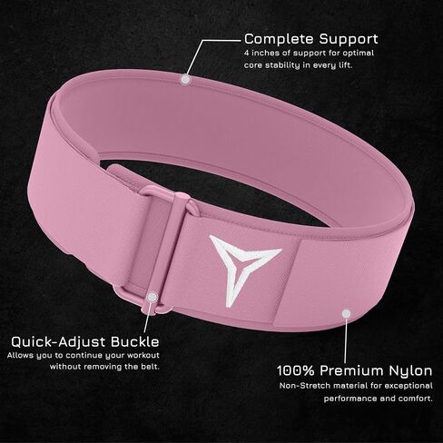 Breaking Limits Pink Lifting Belt - Weight Lifting Belt Women & Men - Squat Belt for Gym, Workout, Weightlifting, Powerlifting, Deadlifts - Cinturones para Hombre Gym - Woman Lifting Belts in Kuwait
