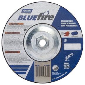 Norton 66252843235 7x1/4x5/8-11 in. Bluefire Descress Center Wheels ، Zir alum/alum Oxide ، 24 Grit ، 10 pack10 in Kuwait