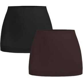 Makemechic Women's 2 Pack Summer Mini Jains Mini Striped Starfish Bodycon Vacation Crochet Crochet Short in Kuwait