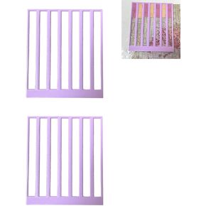 SPANSEE 4 PCS Diamond Painting Ruler, Ruler Compatible with Diamond Art Club Round and Square Canvases, Diamond Painting Guide in Saudi Arabia