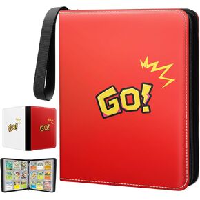 9 Pocket Card Binder Premium Trading Card Binder Holds 720 Cards, Heavy-Duty PU Leather with Secure Zipper for MTG, TCG, Game Sports & Football Cards Collectible Trading Card Albums for Gifts in Kuwait