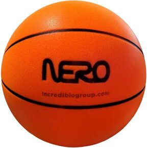 The Incredible B-Ball Silent Play. A Silent Basketball for Indoor Basketball Play, A Foam Basketball, Noiseless Basketball Dribbling Indoor, Silent Ball 7"" (18cm), Orange in Saudi Arabia
