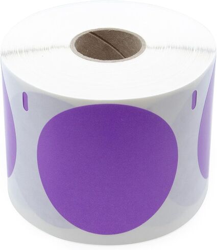 Purple 2.25" Circle Direct Thermal Labels in Saudi Arabia