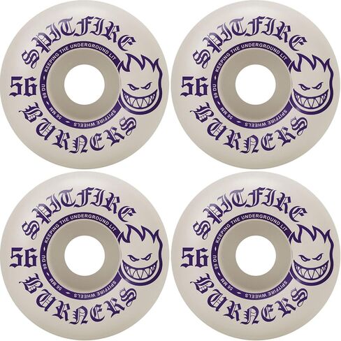 Spitfire Skateboard Wheels Burners with Bronson Pro G3 Bearings - Choose Size and Color in Saudi Arabia
