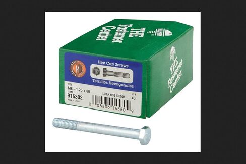 Hillman M8-1.25 mm Dia. x 80 mm L Heat Treated Steel Hex Head Cap Screw 40 pk in Saudi Arabia