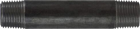 Midland 57-069 Black Steel Nipple, SCH 40 Welded, 1/2" Diameter, 5-1/2" Length, 1/2" OD, Steel in Saudi Arabia