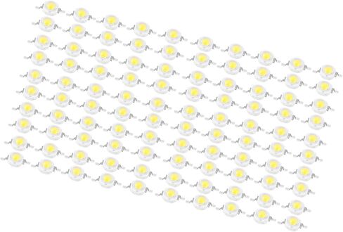 LED Beads Light Light Diode SMD SMD Tiptures 3W طاقة عالية لسقف الحديقة الزخرفية - 100 قطعة (Zhengbai 6000-6500K) in Saudi Arabia