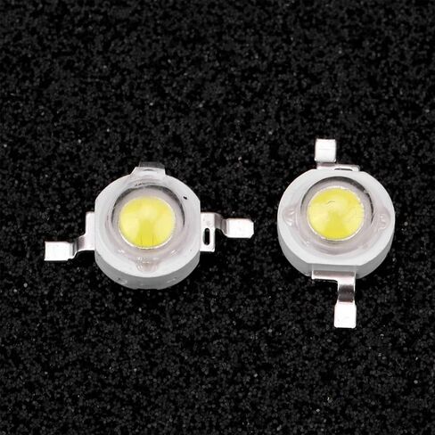 LED Beads Light Light Diode SMD SMD Tiptures 3W طاقة عالية لسقف الحديقة الزخرفية - 100 قطعة (Zhengbai 6000-6500K) in Saudi Arabia