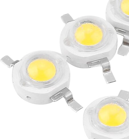 LED Beads Light Light Diode SMD SMD Tiptures 3W طاقة عالية لسقف الحديقة الزخرفية - 100 قطعة (Zhengbai 6000-6500K) in Saudi Arabia