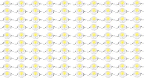 LED Beads Light Light Diode SMD SMD Tiptures 3W طاقة عالية لسقف الحديقة الزخرفية - 100 قطعة (Zhengbai 6000-6500K) in Saudi Arabia