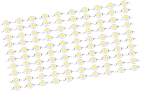 LED Beads Light Light Diode SMD SMD Tiptures 3W طاقة عالية لسقف الحديقة الزخرفية - 100 قطعة (Zhengbai 6000-6500K) in Saudi Arabia