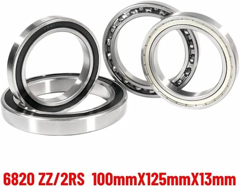 1PCS 6820 61820 ZZ/2RS 100X125x13mm Thin-Wall Deep Groove Ball Bearings ABEC-1 P0 High Speed Bearings for Motor Machinery(6820) in Saudi Arabia
