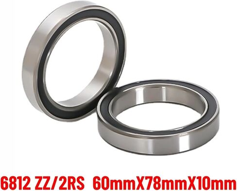 1PCS 6812 61812 ZZ/2RS 60 * 78 * 10 مم محامل كروية عميقة للأخدود العميق للآلات الحركية (6812ZZ) in Saudi Arabia