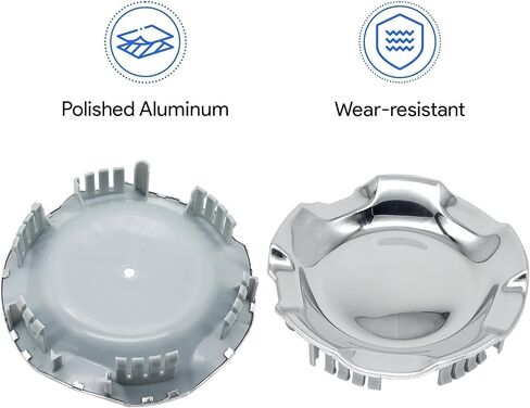 9595152 مصقول من الألومنيوم غطاء العجلة مركز CENT CAP CAP HUBCAP COPER CAP متوافق مع شيفروليه Silverado Avalanche Suburban Tahoe 2007-2014 استبدال # 9595152 (20 "5 سماعات فقط) in Saudi Arabia