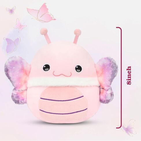 Easfan Pink Butterfly Plush Plush Soft Plush Toy Cute Plush Pluffy Dialwloy Fail Fail و Decor in Saudi Arabia