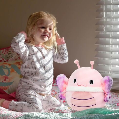 Easfan Pink Butterfly Plush Plush Soft Plush Toy Cute Plush Pluffy Dialwloy Fail Fail و Decor in Saudi Arabia
