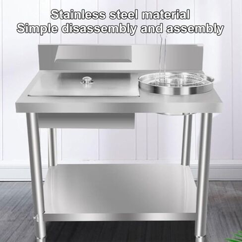 Fried Chicken Breading Table,Food Prep Worktable,Fried Food Prep Breader Station,for Commercial Kitchen in Saudi Arabia