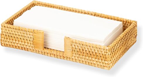Napkin Holder for Table, Natural Seagrass Napkin Holders for Paper Napkins, Decorative Cocktail Napkin Holder, Wicker Tray Napkin Holders for Kitchen, Guest Towel Holder Tray for Bathroom in Saudi Arabia
