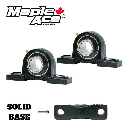 MAPLE ACE UCP212-38 Pillow Block Bearing 2-3/8" Bore, 2-Bolt, Self-Aligning, Solid Base, Heavy Duty in Saudi Arabia