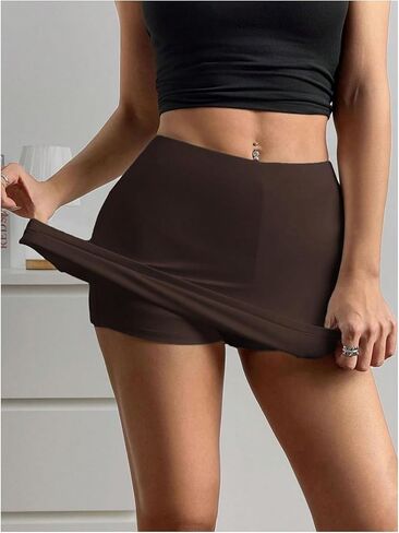 Makemechic Women's 2 Pack Summer Mini Jains Mini Striped Starfish Bodycon Vacation Crochet Crochet Short in Kuwait