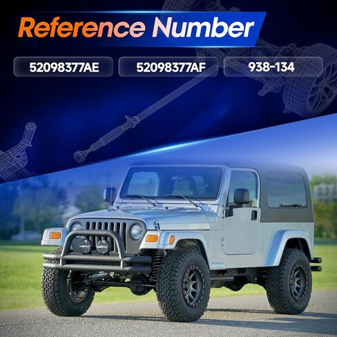 65-9315 Front Drive Shaft Assembly [4WD Automatic Transmission] Fit forJeep Wrangler TJ 2-Door 1998-2002 2.5L/4.0L in Saudi Arabia
