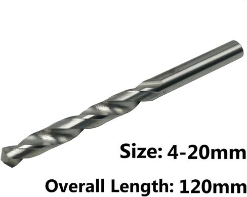 4mm-11.5mmx120mm Spiral Flute Twist Drill Bit 1Pcs(Size:5.5mm) in Saudi Arabia