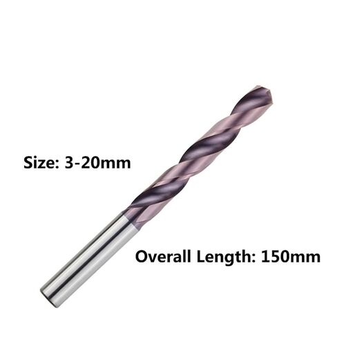 5mm-6.9mmx150mm Spiral Flute Twist Drill Bit 1Pcs(Size:5.9mm 1pc) in Saudi Arabia
