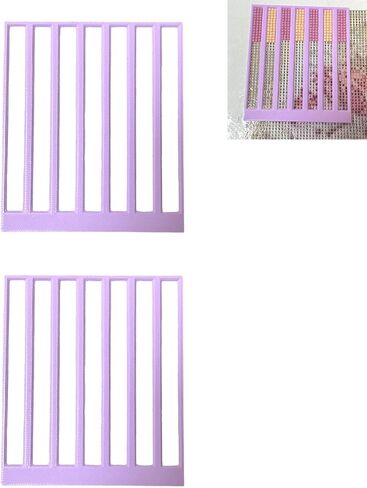 SPANSEE 4 PCS Diamond Painting Ruler, Ruler Compatible with Diamond Art Club Round and Square Canvases, Diamond Painting Guide in Saudi Arabia