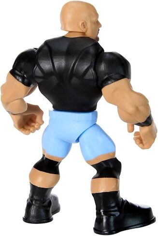 WWE Knuckles Crunchers Action Figure 10 cm - Steve Austin (Stone Cold) Figures + Accessory in Saudi Arabia