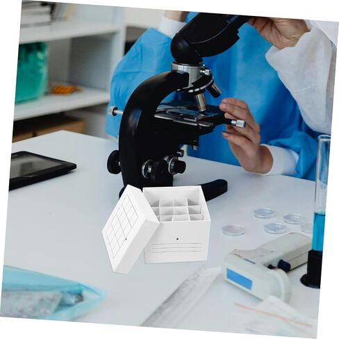 Pretyzoom 16-Grid pp mentrifugal tube box microcentrifuge tube storage storage حامل تخزين 50 مل سعة in Saudi Arabia
