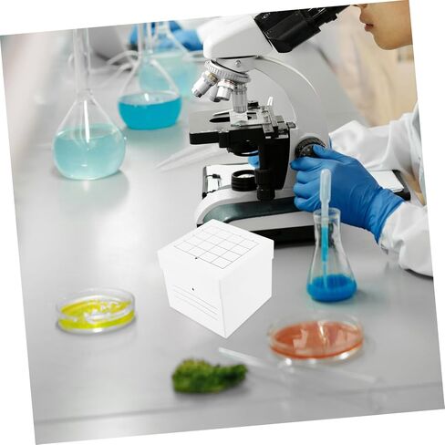 Pretyzoom 16-Grid pp mentrifugal tube box microcentrifuge tube storage storage حامل تخزين 50 مل سعة in Saudi Arabia