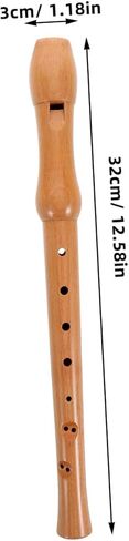 Wooden Tenor Recorder for Beginners Eight Vertical Flute Sound for Practice and Performance Easy to Play Music Instrument for Musicians in Saudi Arabia