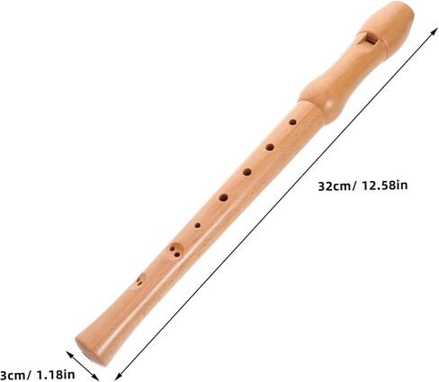 Wooden Tenor Recorder for Beginners Eight Vertical Flute Sound for Practice and Performance Easy to Play Music Instrument for Musicians in Saudi Arabia