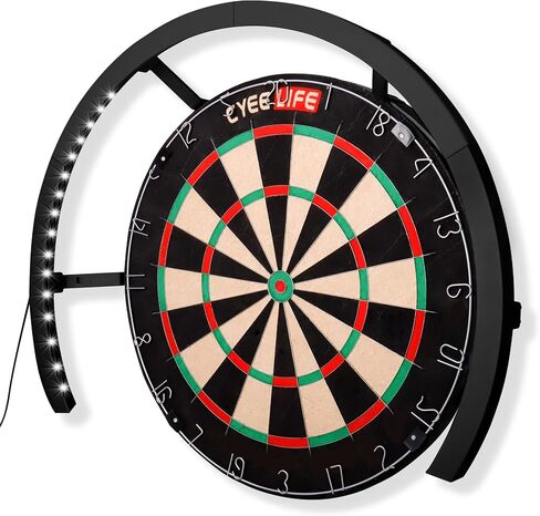 Cyeelife Dartboard Lighting System ، White LED Dartboard Light ، يناسب جميع لوحات السهام ، والتجميع السهل ، وملحقات السهام المهنية in Kuwait