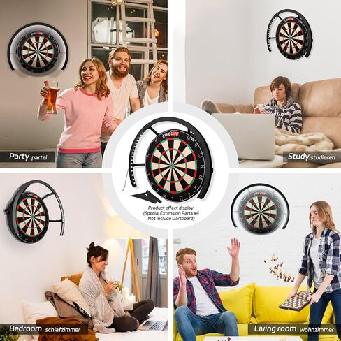 Cyeelife Dartboard Lighting System ، White LED Dartboard Light ، يناسب جميع لوحات السهام ، والتجميع السهل ، وملحقات السهام المهنية in Kuwait