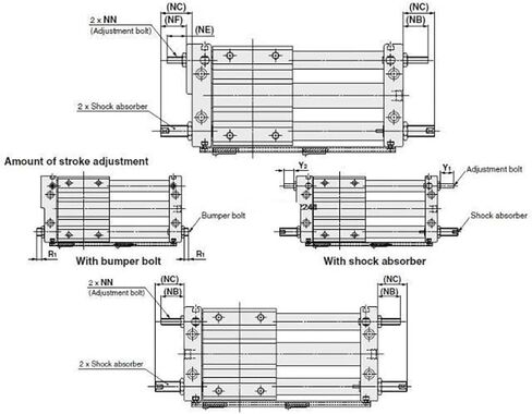 CY1S CY1S10 Storke100-500mm Magnetic Coupling Rodless Cylinder Pneumatic Cylinder CY1S10-100 CY1S10-200 CY1S10-300 CY1S10-400(Storeke 500mm) in Saudi Arabia