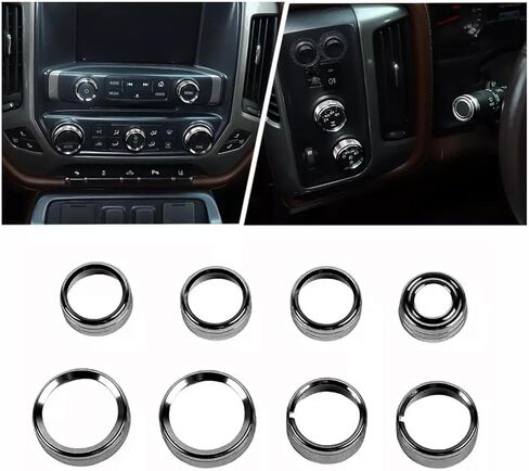 لعام 2014-2018 CHEVY SILVERADA CENTER CENTER DASH SWITTER RADIONER AIR CONFERER CONTROL CONTRING COVER COVER COVER INTORICALIS in Kuwait