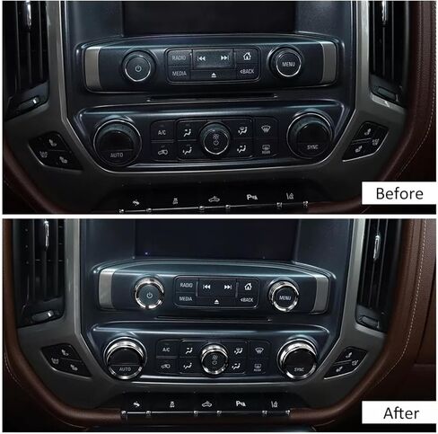 لعام 2014-2018 CHEVY SILVERADA CENTER CENTER DASH SWITTER RADIONER AIR CONFERER CONTROL CONTRING COVER COVER COVER INTORICALIS in Kuwait