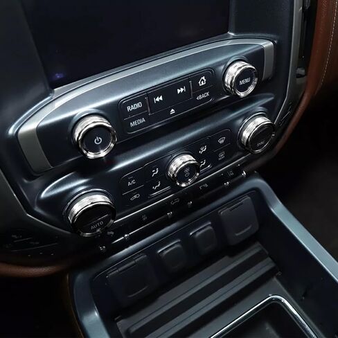 لعام 2014-2018 CHEVY SILVERADA CENTER CENTER DASH SWITTER RADIONER AIR CONFERER CONTROL CONTRING COVER COVER COVER INTORICALIS in Kuwait