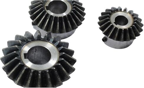 Bevel Gear 1.5M 25Teeth Inner Hole 8/10/12/14/15/16/17/18mm M5 Screw Fixed Gear 90 Degrees Meshing Angle Steel Gears(12mm keaway4mm,6pcs 1.5M25 Teeth) in Saudi Arabia